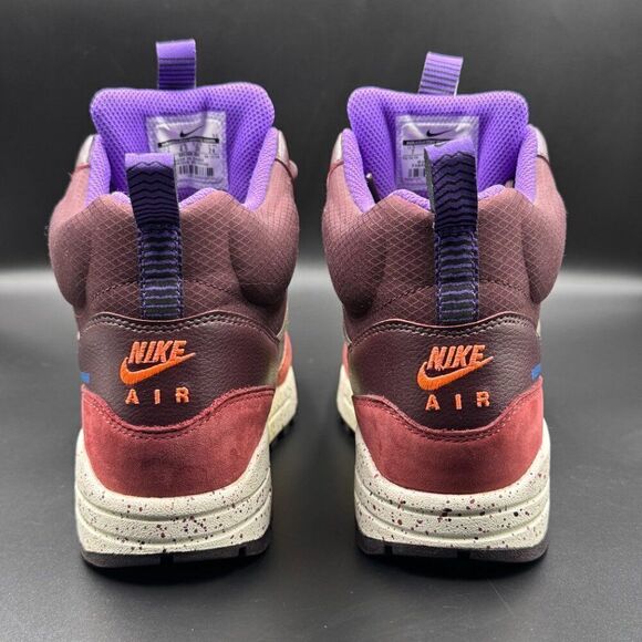 Nike Wmns Air Max 1 Mid Sneakerboot 'Deep Burgundy Iridescent' - Picture 4 of 10